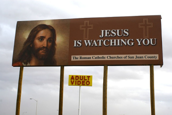 Jesus is Watching You (and adult videos)